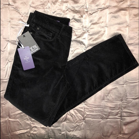 NYDJ Denim - NWT NYDJ Black Velvet 2P/Slim Straight Leg
